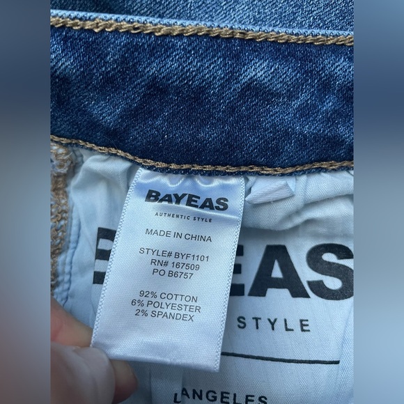 Bayeas Women Blue Denim Jeans Size 28 - Picture 6 of 8